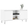 White engineered wood TV cabinet 104x35x50 cm by vidaXL, TV Furniture - Ref: Foro24-827012, Price: 65,34 €, Discount: %