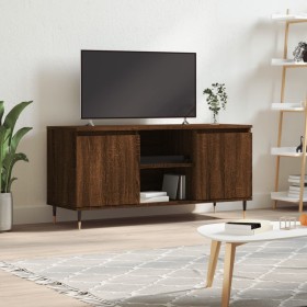 TV stand made of brown oak engineered wood 104x35x50 cm by vidaXL, TV Furniture - Ref: Foro24-827011, Price: 79,73 €, Discoun...