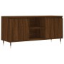 TV stand made of brown oak engineered wood 104x35x50 cm by vidaXL, TV Furniture - Ref: Foro24-827011, Price: 79,58 €, Discoun...