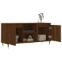 TV stand made of brown oak engineered wood 104x35x50 cm by vidaXL, TV Furniture - Ref: Foro24-827011, Price: 79,58 €, Discoun...