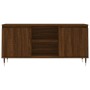 TV stand made of brown oak engineered wood 104x35x50 cm by vidaXL, TV Furniture - Ref: Foro24-827011, Price: 79,58 €, Discoun...