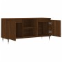 TV stand made of brown oak engineered wood 104x35x50 cm by vidaXL, TV Furniture - Ref: Foro24-827011, Price: 79,58 €, Discoun...