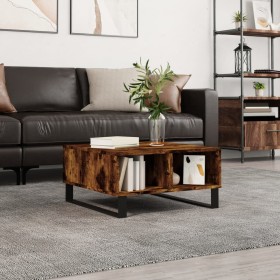 Smoked oak engineered wood coffee table 60x60x30 cm by vidaXL, Coffee table - Ref: Foro24-827049, Price: 51,99 €, Discount: %