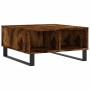 Smoked oak engineered wood coffee table 60x60x30 cm by vidaXL, Coffee table - Ref: Foro24-827049, Price: 51,75 €, Discount: %