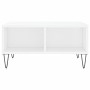 Glossy white engineered wood coffee table 60x60x30 cm by vidaXL, Coffee table - Ref: Foro24-827038, Price: 45,99 €, Discount: %