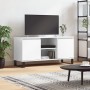 Glossy white engineered wood TV cabinet 104x35x50 cm by vidaXL, TV Furniture - Ref: Foro24-827022, Price: 73,34 €, Discount: %