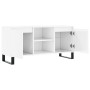 Mueble de TV madera de ingeniería blanco brillo 104x35x50 cm de vidaXL, Muebles TV - Ref: Foro24-827022, Precio: 73,34 €, Des...