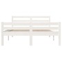 Estructura de cama madera maciza blanca 140x200 cm de vidaXL, Camas y somieres - Ref: Foro24-814820, Precio: 117,13 €, Descue...