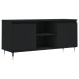 Black engineered wood TV cabinet 104x35x50 cm by vidaXL, TV Furniture - Ref: Foro24-827005, Price: 75,06 €, Discount: %