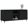 Black engineered wood TV cabinet 104x35x50 cm by vidaXL, TV Furniture - Ref: Foro24-827005, Price: 75,06 €, Discount: %