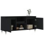 Black engineered wood TV cabinet 104x35x50 cm by vidaXL, TV Furniture - Ref: Foro24-827005, Price: 75,06 €, Discount: %