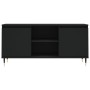 Black engineered wood TV cabinet 104x35x50 cm by vidaXL, TV Furniture - Ref: Foro24-827005, Price: 75,06 €, Discount: %