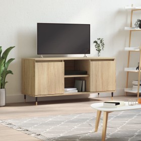 TV cabinet engineered wood Sonoma oak 104x35x50 cm by vidaXL, TV Furniture - Ref: Foro24-827007, Price: 58,99 €, Discount: %