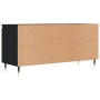 Black engineered wood TV cabinet 104x35x50 cm by vidaXL, TV Furniture - Ref: Foro24-827005, Price: 75,06 €, Discount: %