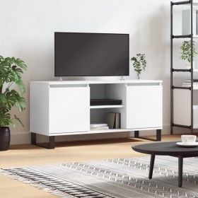 White engineered wood TV cabinet 104x35x50 cm by vidaXL, TV Furniture - Ref: Foro24-827020, Price: 76,99 €, Discount: %