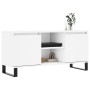 Mueble de TV madera de ingeniería blanco 104x35x50 cm de vidaXL, Muebles TV - Ref: Foro24-827020, Precio: 75,93 €, Descuento: %