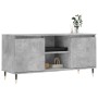 Concrete gray engineered wood TV cabinet 104x35x50 cm by vidaXL, TV Furniture - Ref: Foro24-827008, Price: 62,86 €, Discount: %