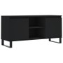 Black engineered wood TV cabinet 104x35x50 cm by vidaXL, TV Furniture - Ref: Foro24-827021, Price: 70,87 €, Discount: %