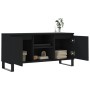 Black engineered wood TV cabinet 104x35x50 cm by vidaXL, TV Furniture - Ref: Foro24-827021, Price: 70,87 €, Discount: %