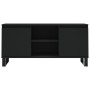 Black engineered wood TV cabinet 104x35x50 cm by vidaXL, TV Furniture - Ref: Foro24-827021, Price: 70,87 €, Discount: %