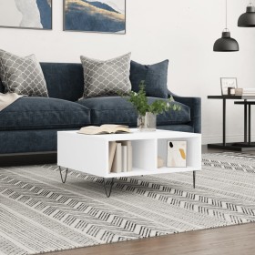 White engineered wood coffee table 60x60x30 cm by vidaXL, Coffee table - Ref: Foro24-827036, Price: 45,99 €, Discount: %