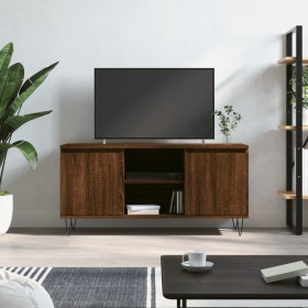 Oak brown engineered wood TV cabinet 104x35x50 cm by vidaXL, TV Furniture - Ref: Foro24-827019, Price: 65,44 €, Discount: %