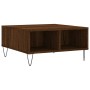 Mesa de centro madera de ingeniería roble marrón 60x60x30 cm de vidaXL, Mesas de centro - Ref: Foro24-827043, Precio: 42,93 €...