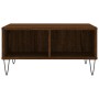 Brown oak engineered wood coffee table 60x60x30 cm by vidaXL, Coffee table - Ref: Foro24-827043, Price: 42,98 €, Discount: %