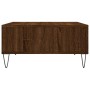 Mesa de centro madera de ingeniería roble marrón 60x60x30 cm de vidaXL, Mesas de centro - Ref: Foro24-827043, Precio: 42,93 €...