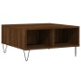 Mesa de centro madera de ingeniería roble marrón 60x60x30 cm de vidaXL, Mesas de centro - Ref: Foro24-827043, Precio: 42,93 €...