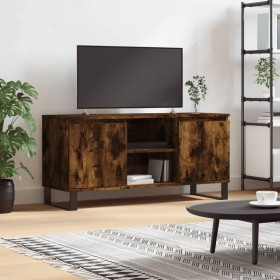 Mueble de TV madera de ingeniería roble ahumado 104x35x50 cm de vidaXL, Muebles TV - Ref: Foro24-827025, Precio: 72,87 €, Des...