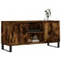 Smoked oak engineered wood TV cabinet 104x35x50 cm by vidaXL, TV Furniture - Ref: Foro24-827025, Price: 72,77 €, Discount: %