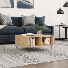 Sonoma oak engineered wood coffee table 60x60x30 cm by vidaXL, Coffee table - Ref: Foro24-827039, Price: 41,99 €, Discount: %