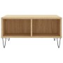 Sonoma oak engineered wood coffee table 60x60x30 cm by vidaXL, Coffee table - Ref: Foro24-827039, Price: 41,99 €, Discount: %