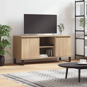 Mueble de TV madera de ingeniería roble Sonoma 104x35x50 cm de vidaXL, Muebles TV - Ref: Foro24-827023, Precio: 70,99 €, Desc...