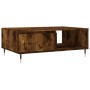 Smoked oak engineered wood coffee table 90x60x35 cm by vidaXL, Coffee table - Ref: Foro24-827057, Price: 71,64 €, Discount: %