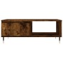 Smoked oak engineered wood coffee table 90x60x35 cm by vidaXL, Coffee table - Ref: Foro24-827057, Price: 71,64 €, Discount: %