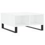 Glossy white engineered wood coffee table 60x60x30 cm by vidaXL, Coffee table - Ref: Foro24-827046, Price: 56,49 €, Discount: %