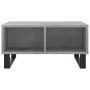 Betongrauer Couchtisch aus Holzwerkstoff, 60 x 60 x 30 cm von vidaXL, Couchtisch - Ref: Foro24-827048, Preis: 51,75 €, Rabatt: %