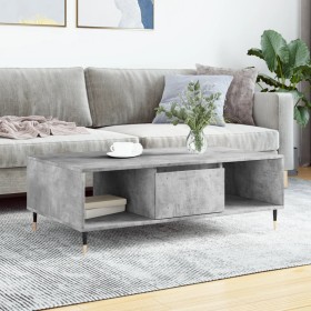 Concrete gray engineered wood coffee table 104x60x35 cm by vidaXL, Coffee table - Ref: Foro24-827080, Price: 66,99 €, Discoun...