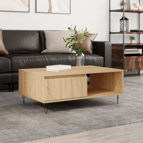 Sonoma oak engineered wood coffee table 90x60x35 cm by vidaXL, Coffee table - Ref: Foro24-827063, Price: 60,99 €, Discount: %