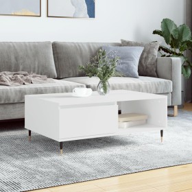 Weißer Couchtisch aus Holzwerkstoff, 90 x 60 x 35 cm von vidaXL, Couchtisch - Ref: Foro24-827052, Preis: 61,98 €, Rabatt: %