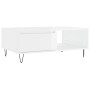 Glossy white engineered wood coffee table 90x60x35 cm by vidaXL, Coffee table - Ref: Foro24-827062, Price: 67,53 €, Discount: %