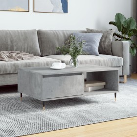 Concrete gray engineered wood coffee table 90x60x35 cm by vidaXL, Coffee table - Ref: Foro24-827056, Price: 61,99 €, Discount: %