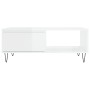 Glossy white engineered wood coffee table 90x60x35 cm by vidaXL, Coffee table - Ref: Foro24-827062, Price: 67,53 €, Discount: %