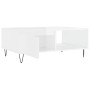 Glossy white engineered wood coffee table 90x60x35 cm by vidaXL, Coffee table - Ref: Foro24-827062, Price: 67,53 €, Discount: %