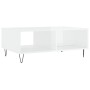 Glossy white engineered wood coffee table 90x60x35 cm by vidaXL, Coffee table - Ref: Foro24-827062, Price: 67,53 €, Discount: %