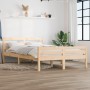 Solid wood bed frame 150x200 cm by vidaXL, Beds and slatted bases - Ref: Foro24-814824, Price: 98,41 €, Discount: %