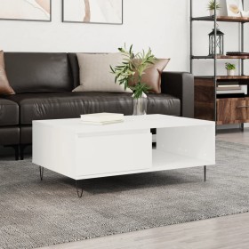 White engineered wood coffee table 90x60x35 cm by vidaXL, Coffee table - Ref: Foro24-827060, Price: 62,99 €, Discount: %