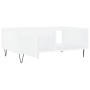 White engineered wood coffee table 90x60x35 cm by vidaXL, Coffee table - Ref: Foro24-827060, Price: 60,91 €, Discount: %